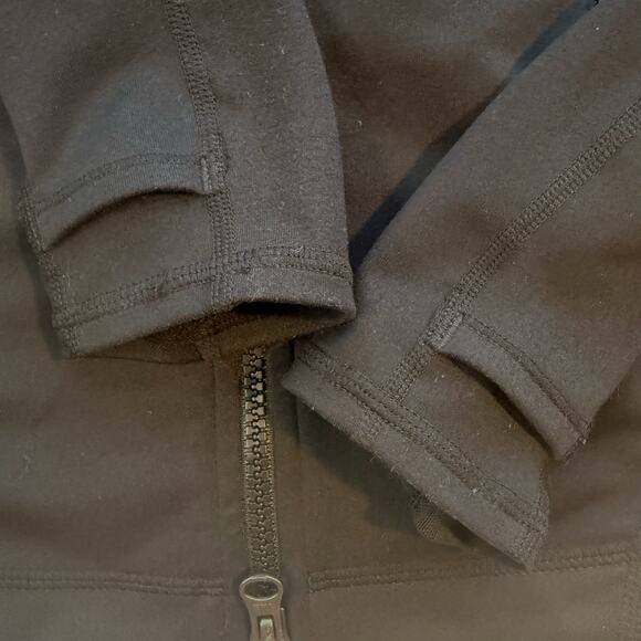 Zella Black Zip Track Jacket Women's Small Mesh Sleeve Stretch Activewear - Picture 8 of 10